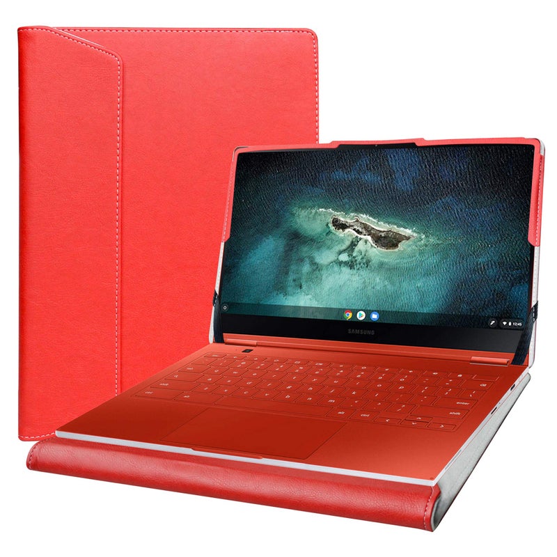 Alapmk Protective Case for 13.3" Samsung Galaxy Book3 360/Galaxy Chromebook 13/XE930QCA/Galaxy Book Flex 13/NP930QCG/Galaxy Book Pro 13/NP930XDB - Red - Image 1